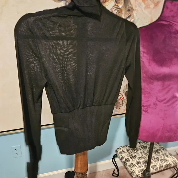 Yves Saint Laurent Black Knit Top - Picture 3 of 7